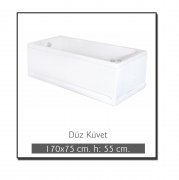 Letoon Oturmasız Dikdörtgen Küvet Modelleri