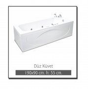 Miletus Oturmasız Dikdörtgen Küvet Modelleri